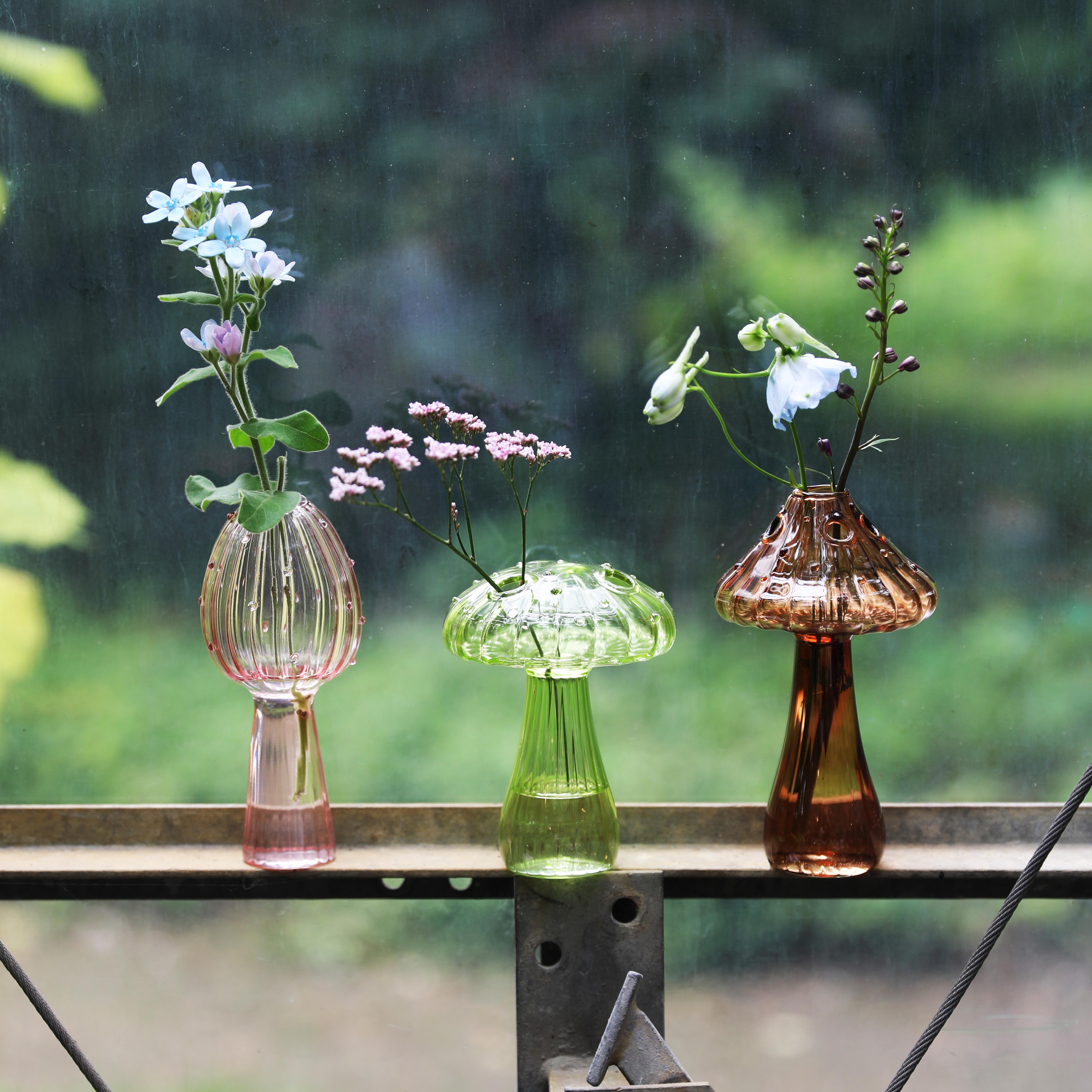 Vase mushroom pink - Vases - &k Amsterdam